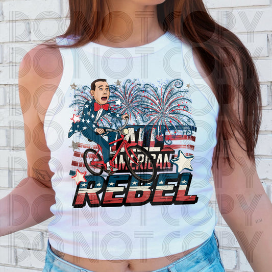 All American Rebel - DTF TRANSFER (Blast from the past Collab)