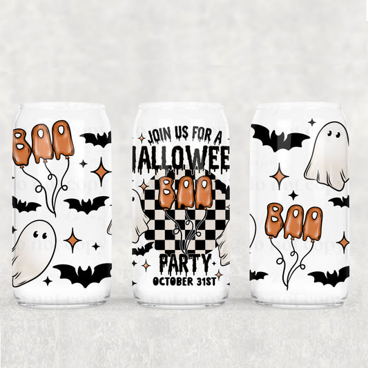 Halloween Party - UV dtf wrap 16oz libbey : CSC
