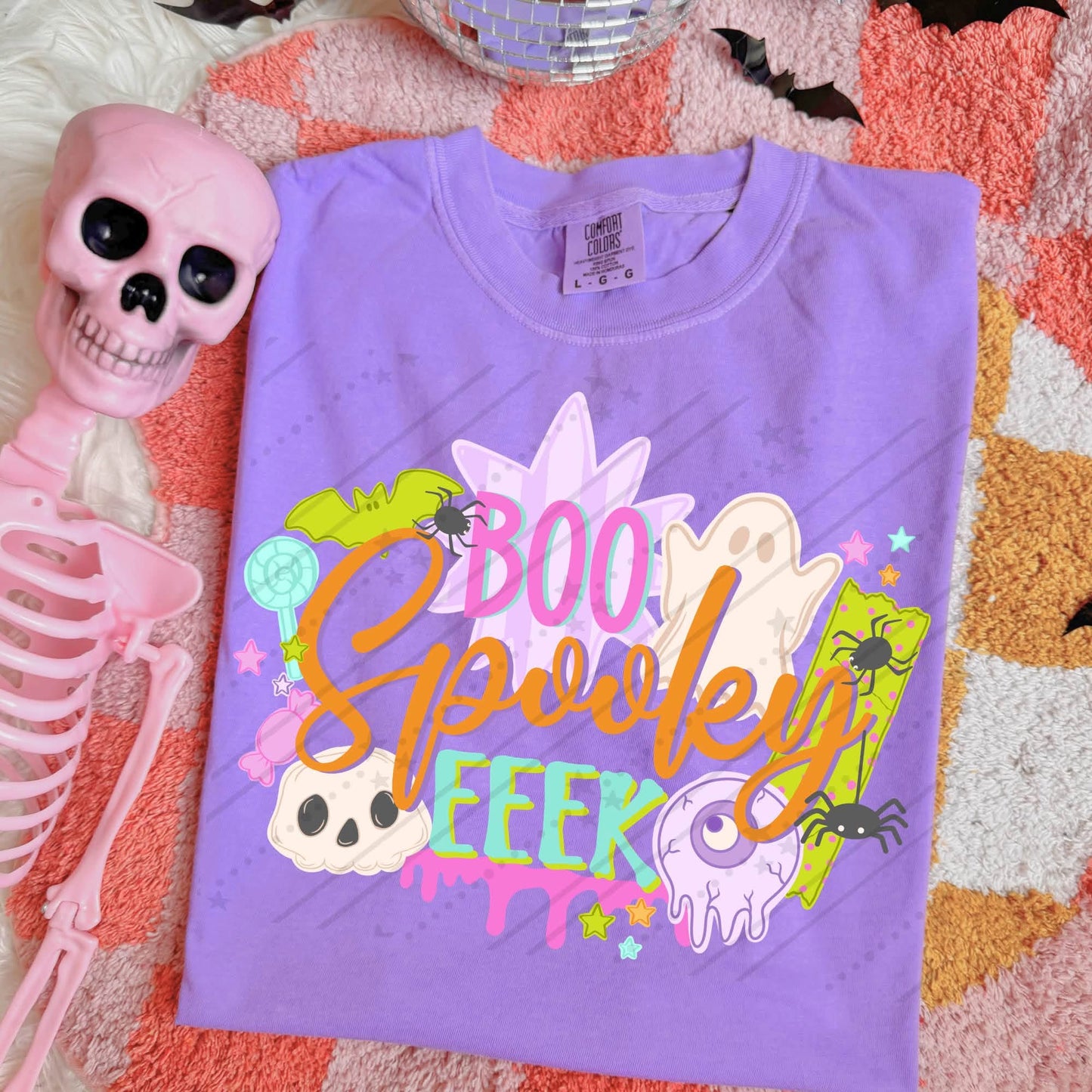 Boo spooky eek collage - DTF TRANSFER (CNC)