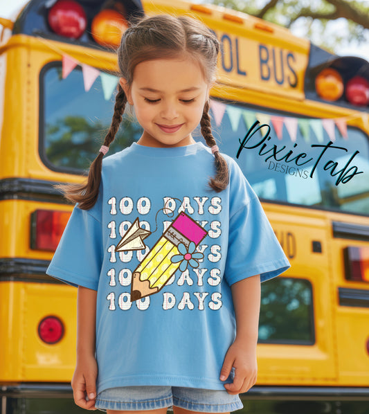 Pencil - DTF TRANSFER (100 days of growth school edition collab)