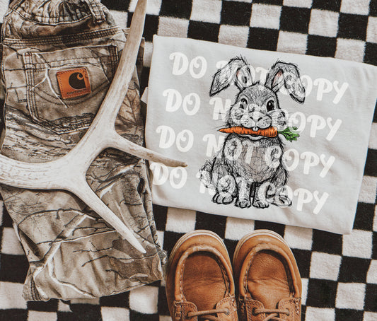 Fuzzy bunny - DTF TRANSFER (Eggstravaganza multi designer collab)