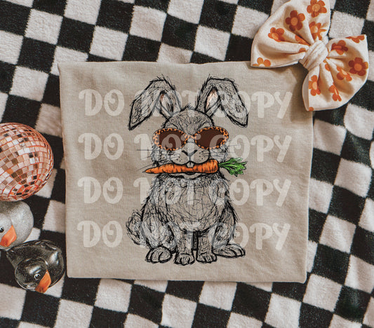 Fuzzy bunny sunglasses - DTF TRANSFER (Eggstravaganza multi designer collab)