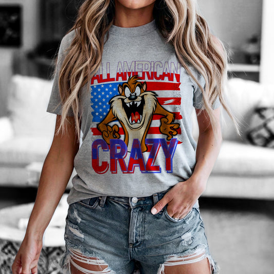 All American crazy - DTF TRANSFER (Blast from the past Collab)