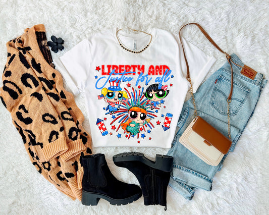 Liberty and Justice for all ppg - DTF TRANSFER (Blast from the past Collab)