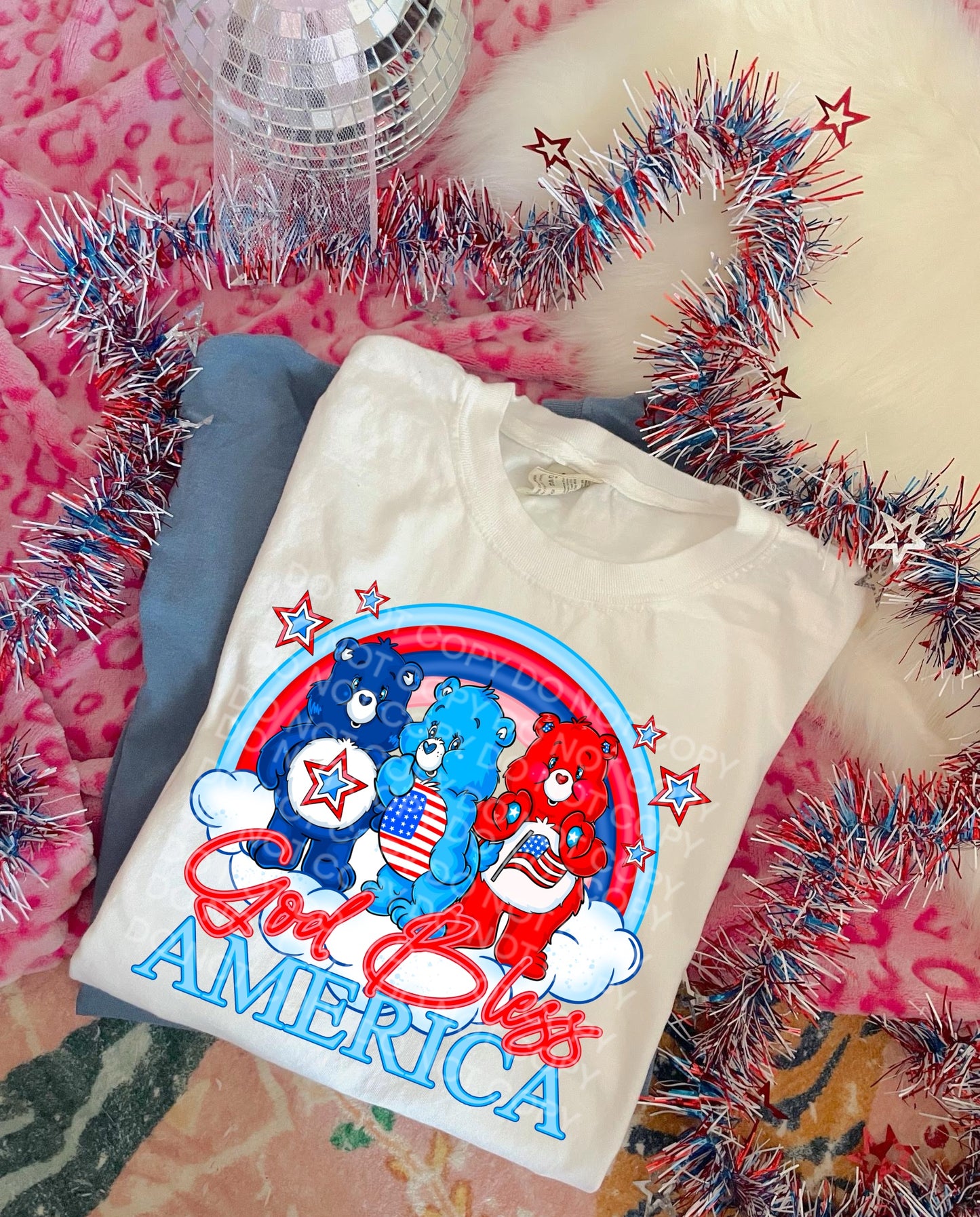 God bless America bears - DTF TRANSFER (Blast from the past Collab)