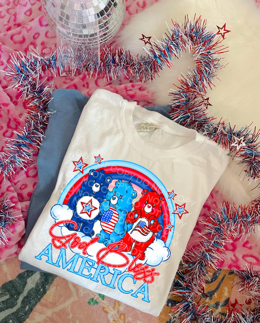 God bless America bears - DTF TRANSFER (Blast from the past Collab)