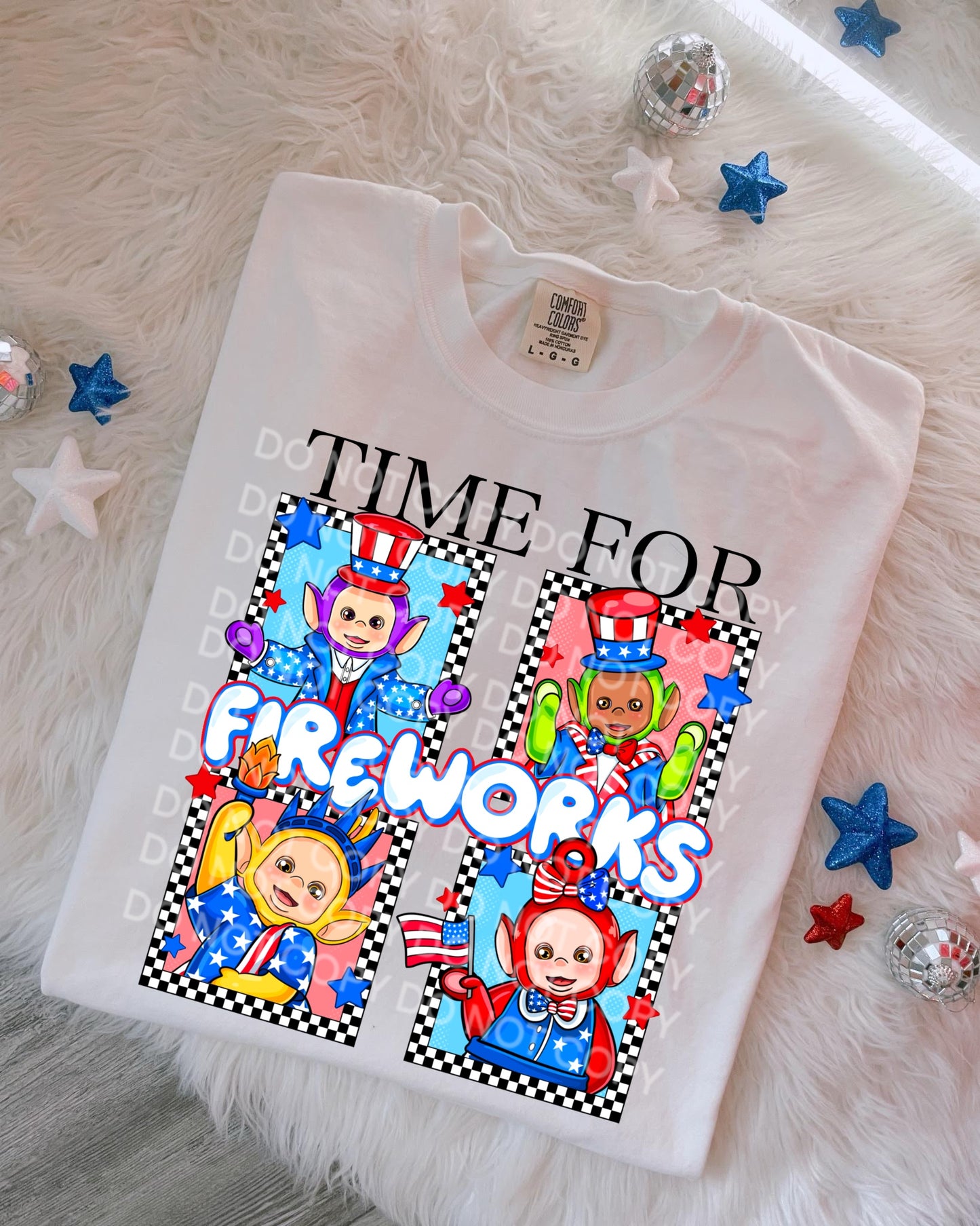 Tele fireworks - DTF TRANSFER (Blast from the past Collab)