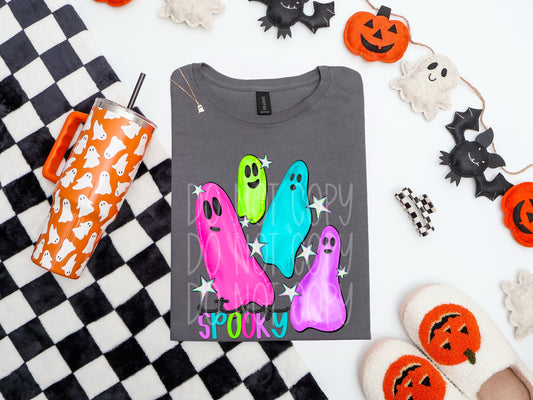 Colorful ghosts (DTF TRANSFER) PHDC (AG 25)