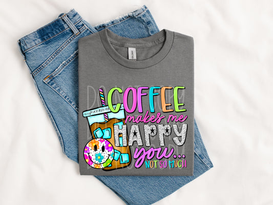 Coffee makes me happy (DTF TRANSFER) PHDC (AG 25)