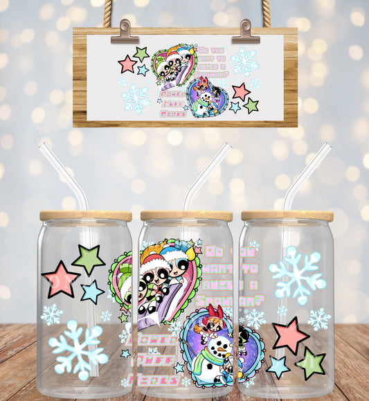 Puff girls - UV dtf wrap 16oz libbey : throwback throwdown collab