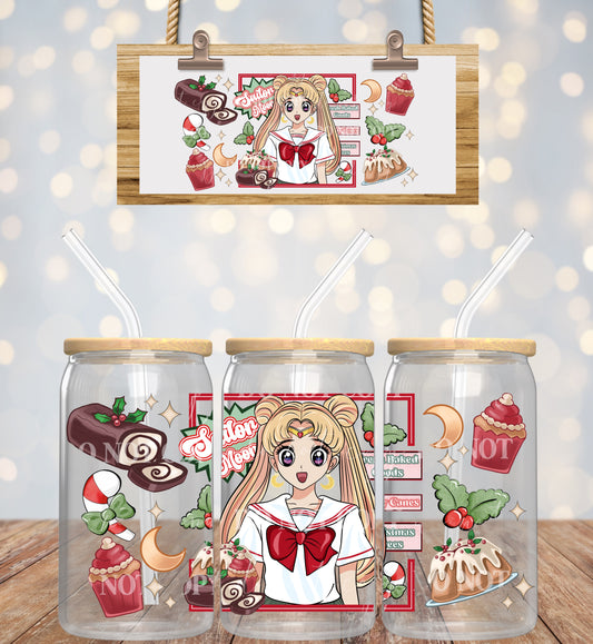 Sailor Moon - UV dtf wrap 16oz libbey : throwback throwdown collab