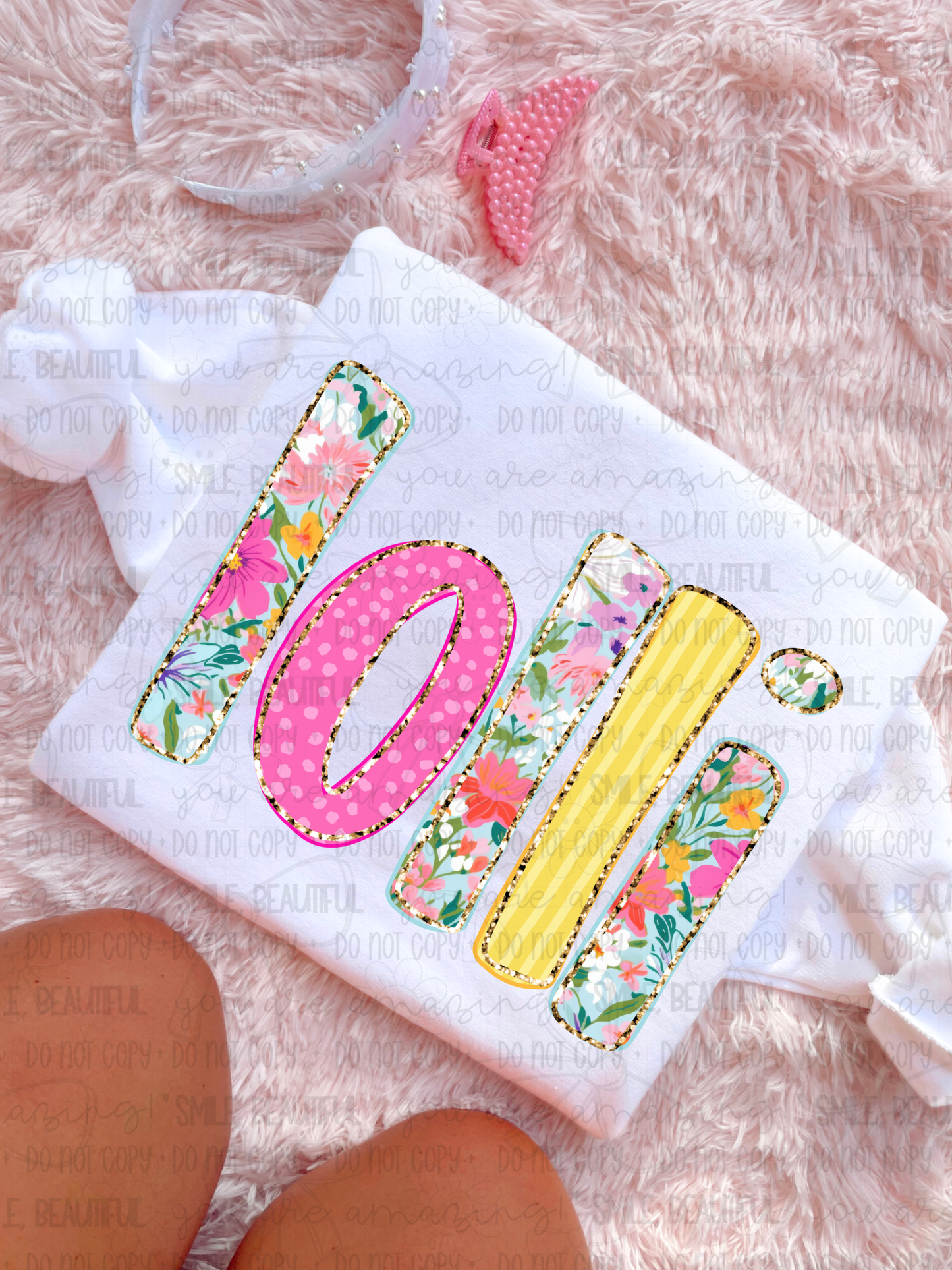 Lolli Floral bow coquette spring - DTF TRANSFER (CNC APR26)