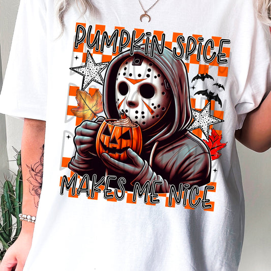 Pumpkin spice makes me nice Jason (All things WEEN collab)