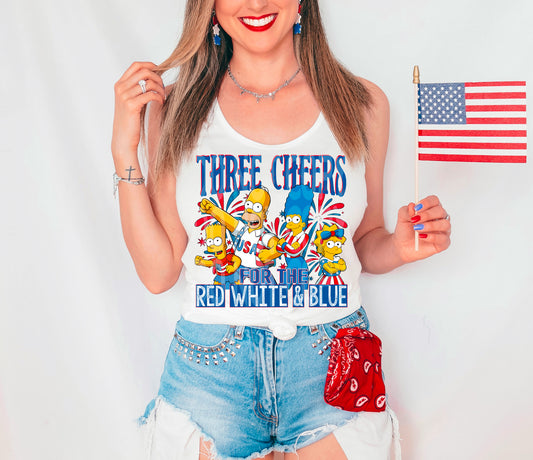 Three cheers red white blue - DTF TRANSFER (Blast from the past Collab)