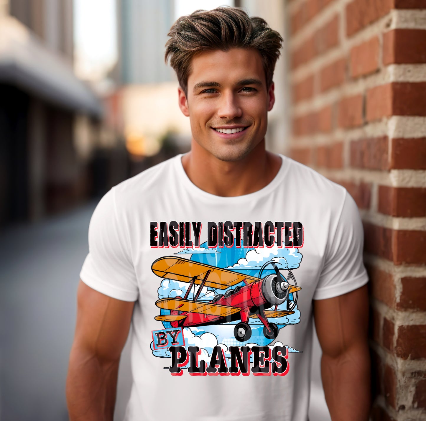 Easily distracted by planes - DTF TRANSFER (DDV)