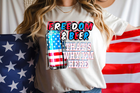 Freedom & beer - DTF TRANSFER (DDV)