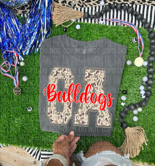 Georgia Bulldogs duck camo - DTF TRANSFER (JMD)