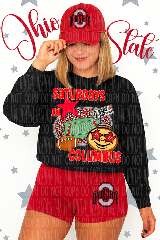 Buckeyes Columbus Saturdays - DTF TRANSFER (JMD)