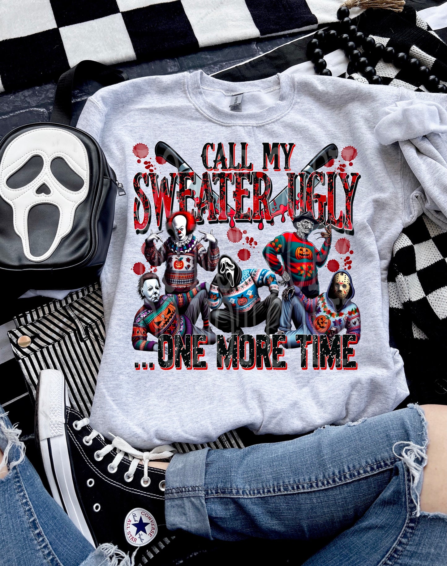Call my sweater ugly one more time horror dudes (All things WEEN collab)