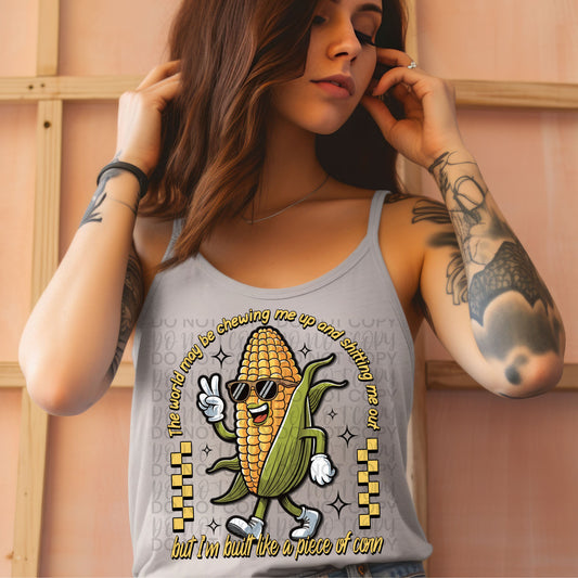 Built like a piece of corn - DTF TRANSFER (SSDa)