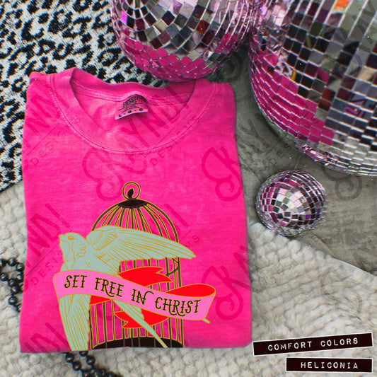 Set free in Christ - DTF TRANSFER (SDD/KD faith Collab)