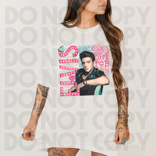 Elvis - DTF TRANSFER (Stars celeb Valentine Collab SSDD/RHD)