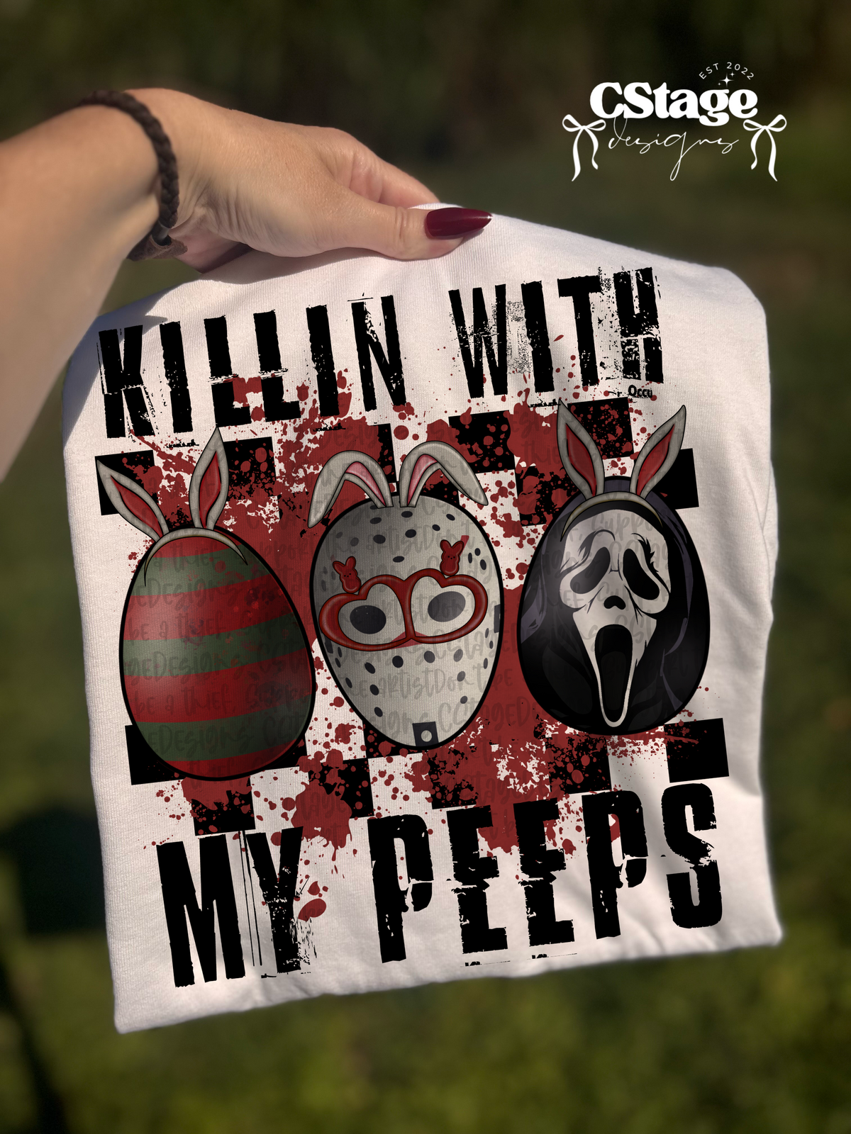 Killin it with my peeps - DTF TRANSFER (Eggstravaganza multi designer collab)