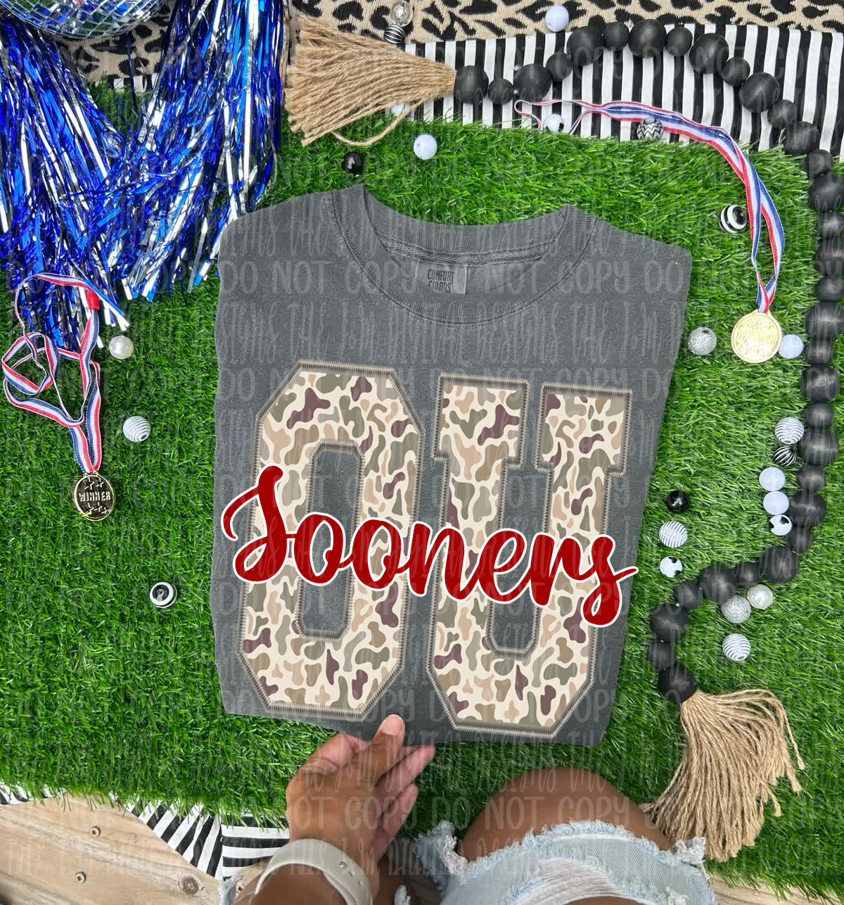 OU Sooners duck camo - DTF TRANSFER (JMD)