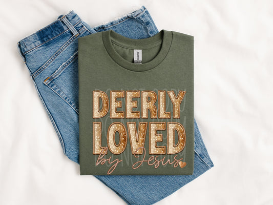 Deerly loved by Jesus - (DTF TRANSFER) PHDC