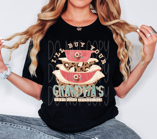 Granny bowls - (DTF TRANSFER) PHDC