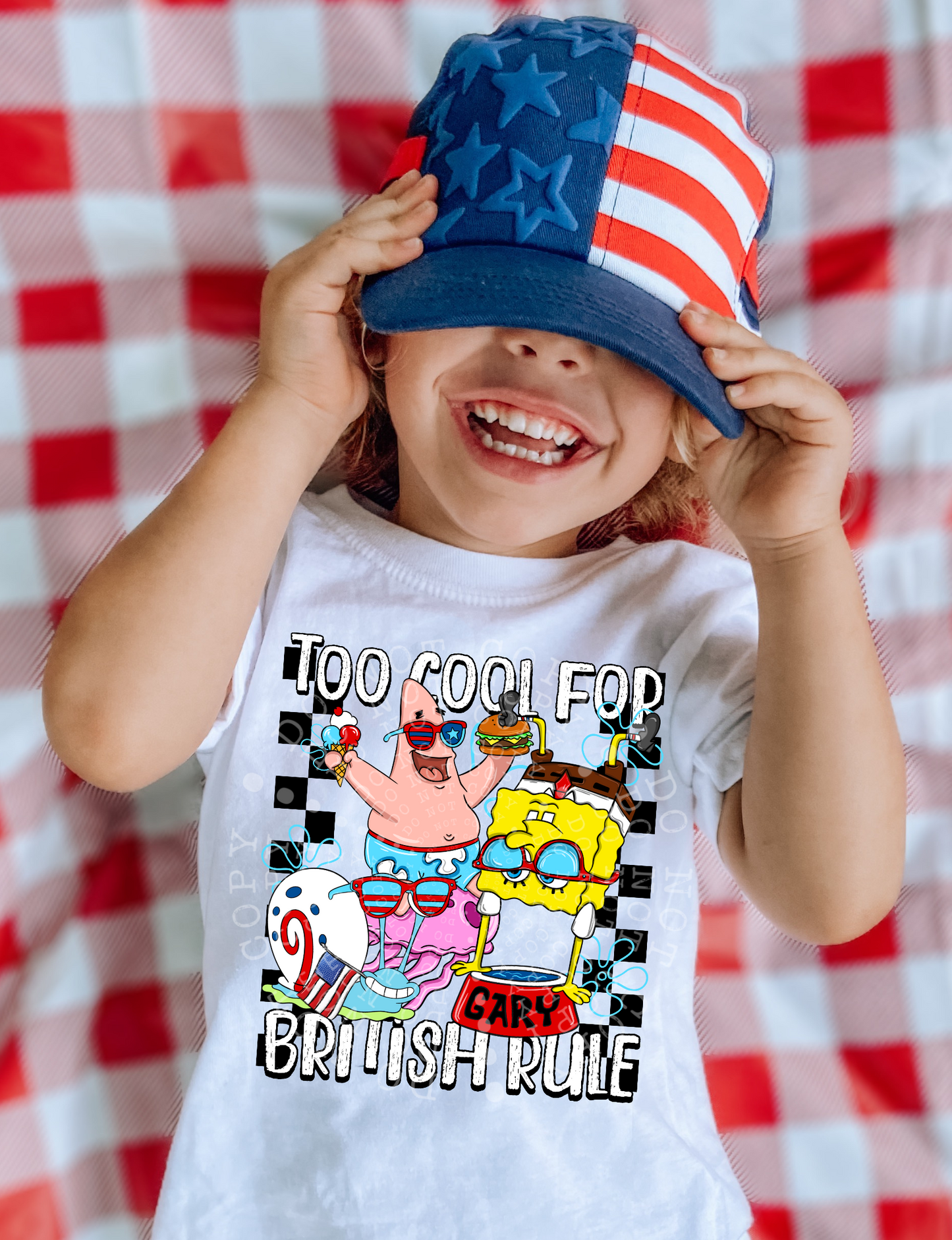 Too cool for British rule - DTF TRANSFER (Blast from the past Collab)