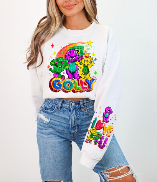 Purple dinosaur - DTF TRANSFER (Throwback Throwdown Collab)