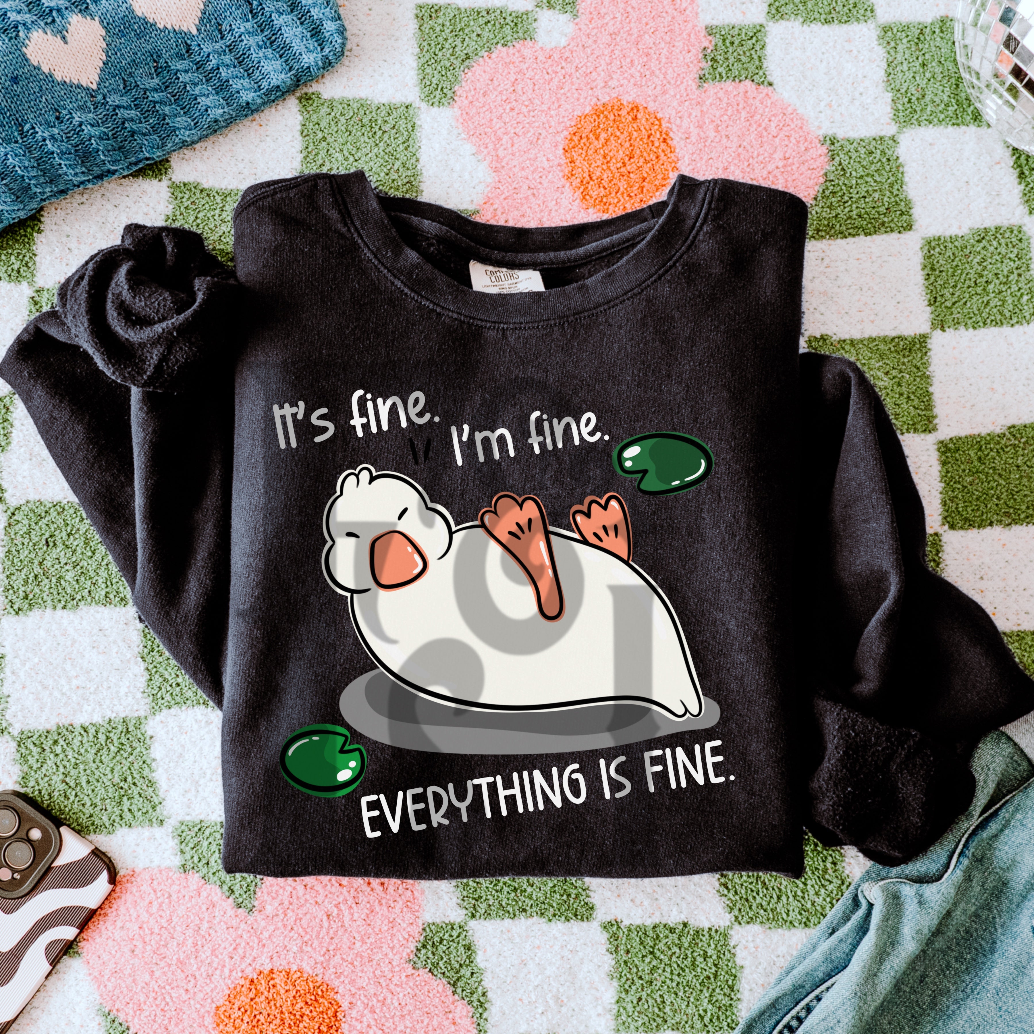 It's fine goose - DTF TRANSFER (Invisible illness Collab ...