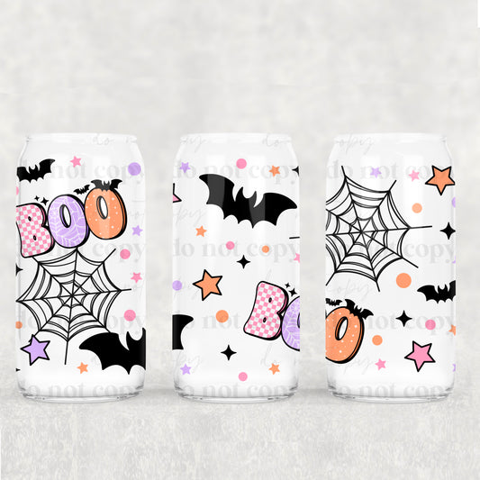 Girly BOO! - UV dtf wrap 16oz libbey : CSC