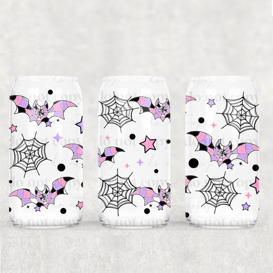 Girly bats - UV dtf wrap 16oz libbey : CSC