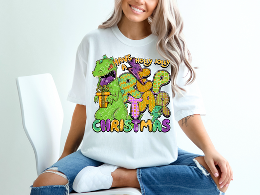 Reptar Christmas - DTF TRANSFER (Throwback Throwdown Collab)