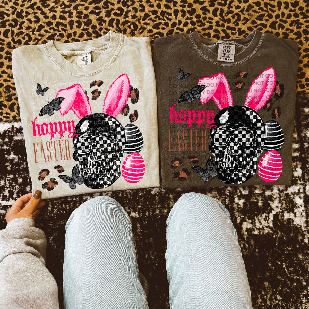 Hoppy Easter skellie - DTF TRANSFER (Eggstravaganza multi designer collab)