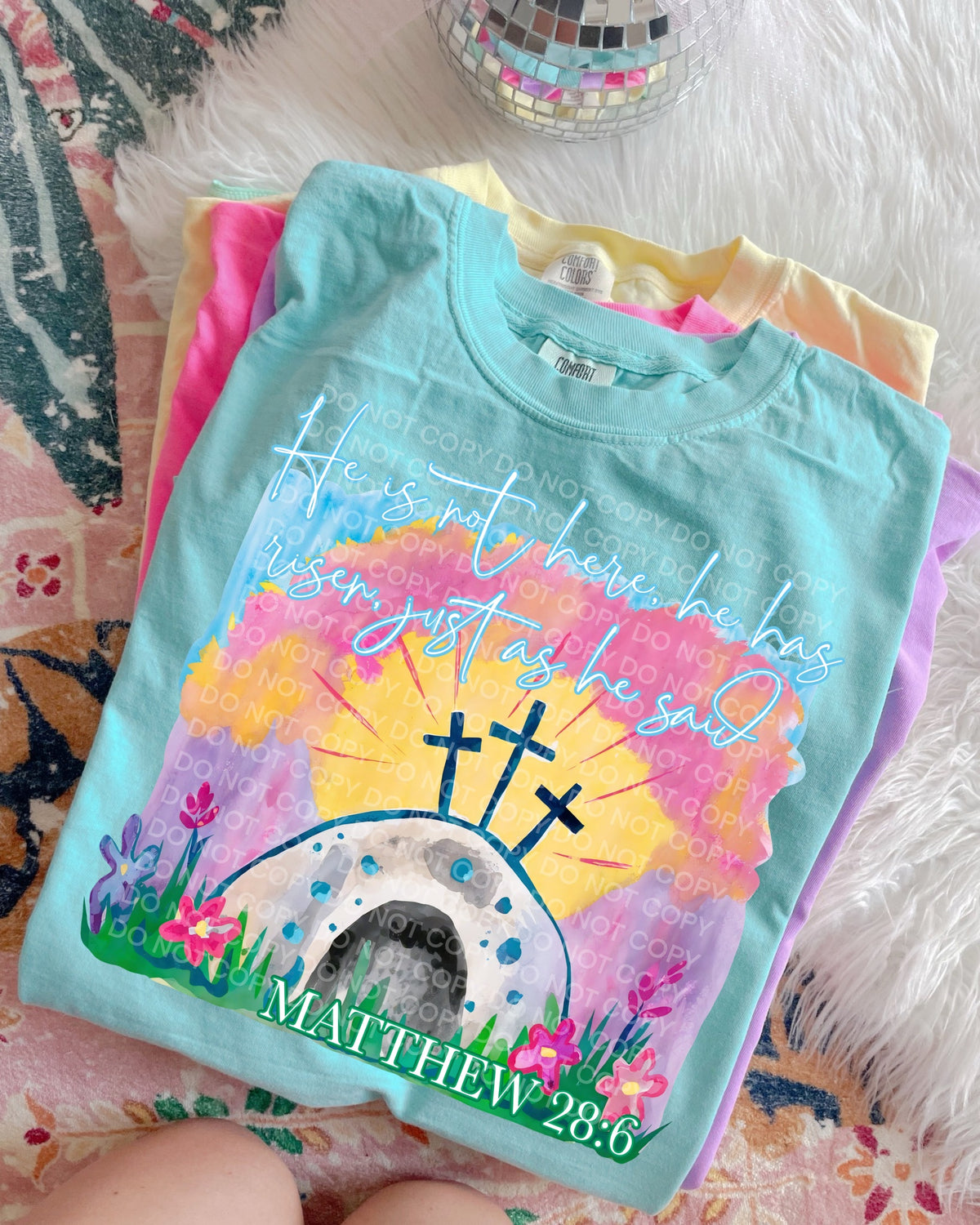 He is not here, he is risen - DTF TRANSFER (Eggstravaganza multi designer collab)