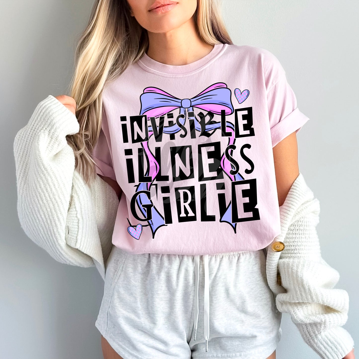 Invisible illness girlie - DTF TRANSFER (Invisible illness Collab)