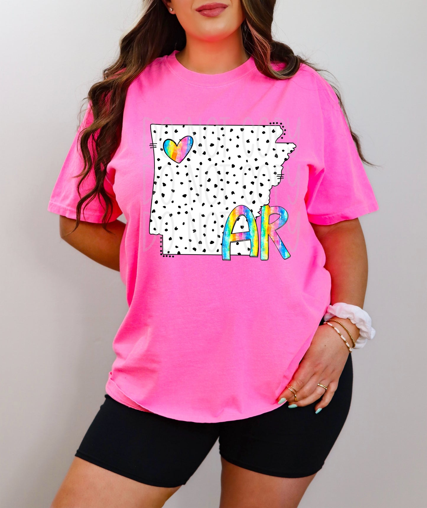 Dalmatian dots state names - pick your state! DTF TRANSFER (TED)