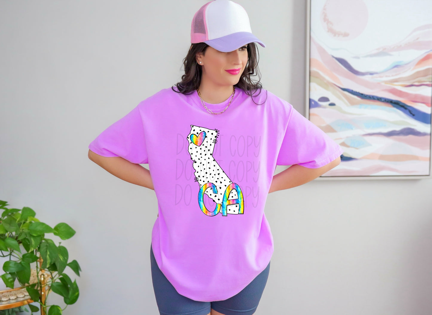 Dalmatian dots state names - pick your state! DTF TRANSFER (TED)