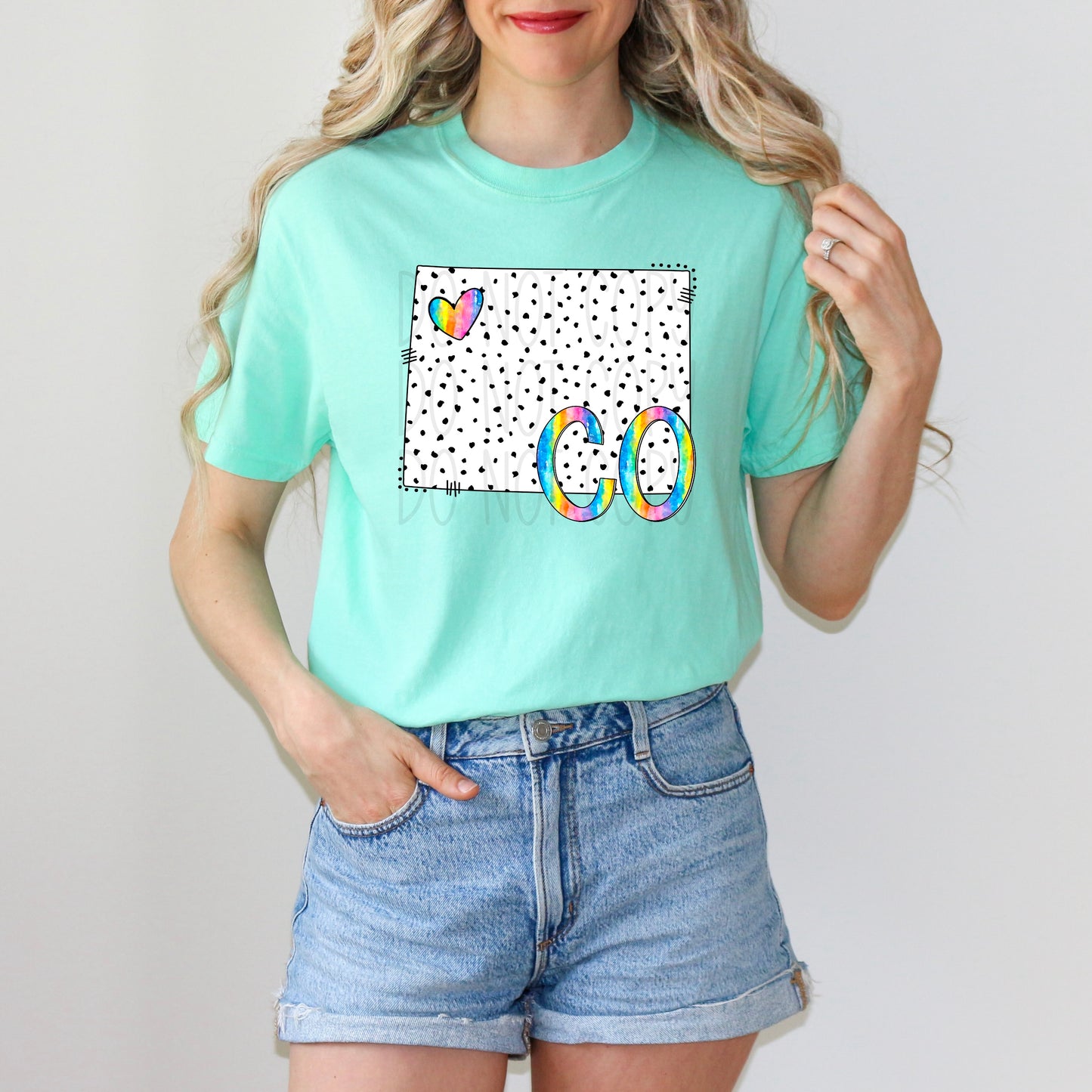 Dalmatian dots state names - pick your state! DTF TRANSFER (TED)