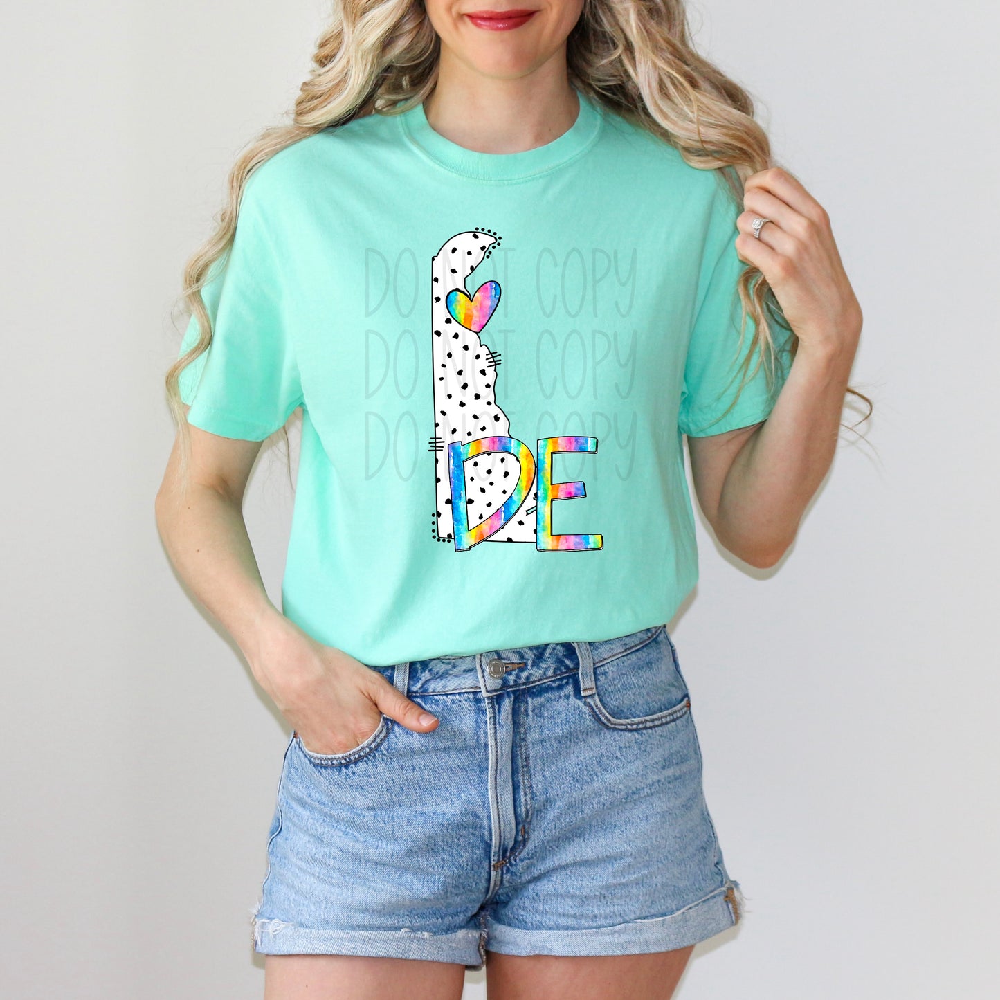 Dalmatian dots state names - pick your state! DTF TRANSFER (TED)