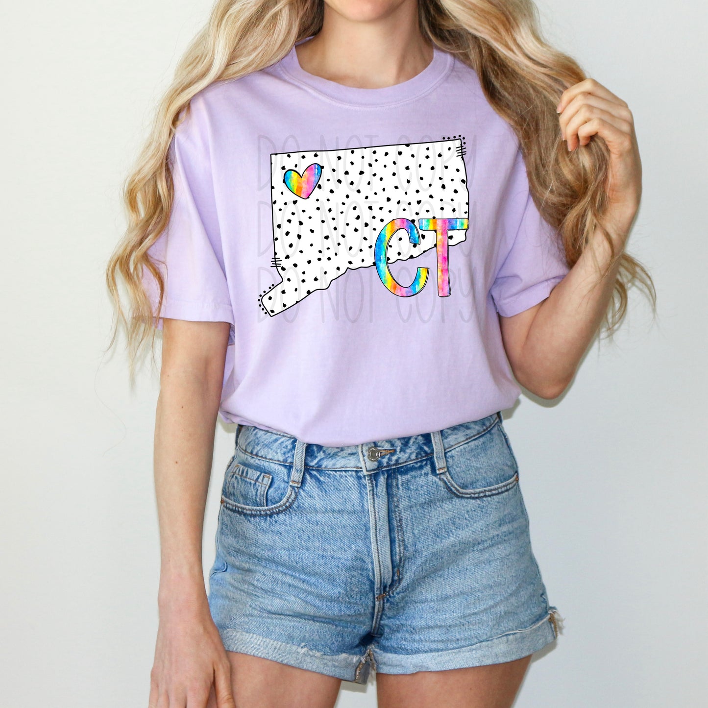 Dalmatian dots state names - pick your state! DTF TRANSFER (TED)