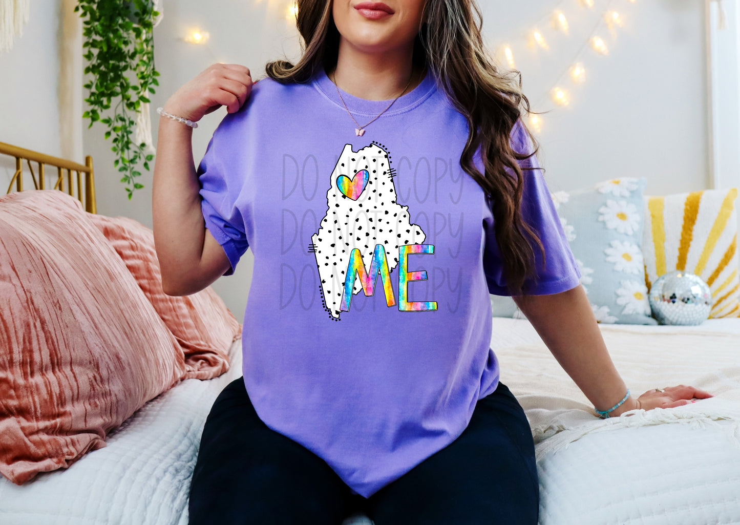 Dalmatian dots state names - pick your state! DTF TRANSFER (TED)