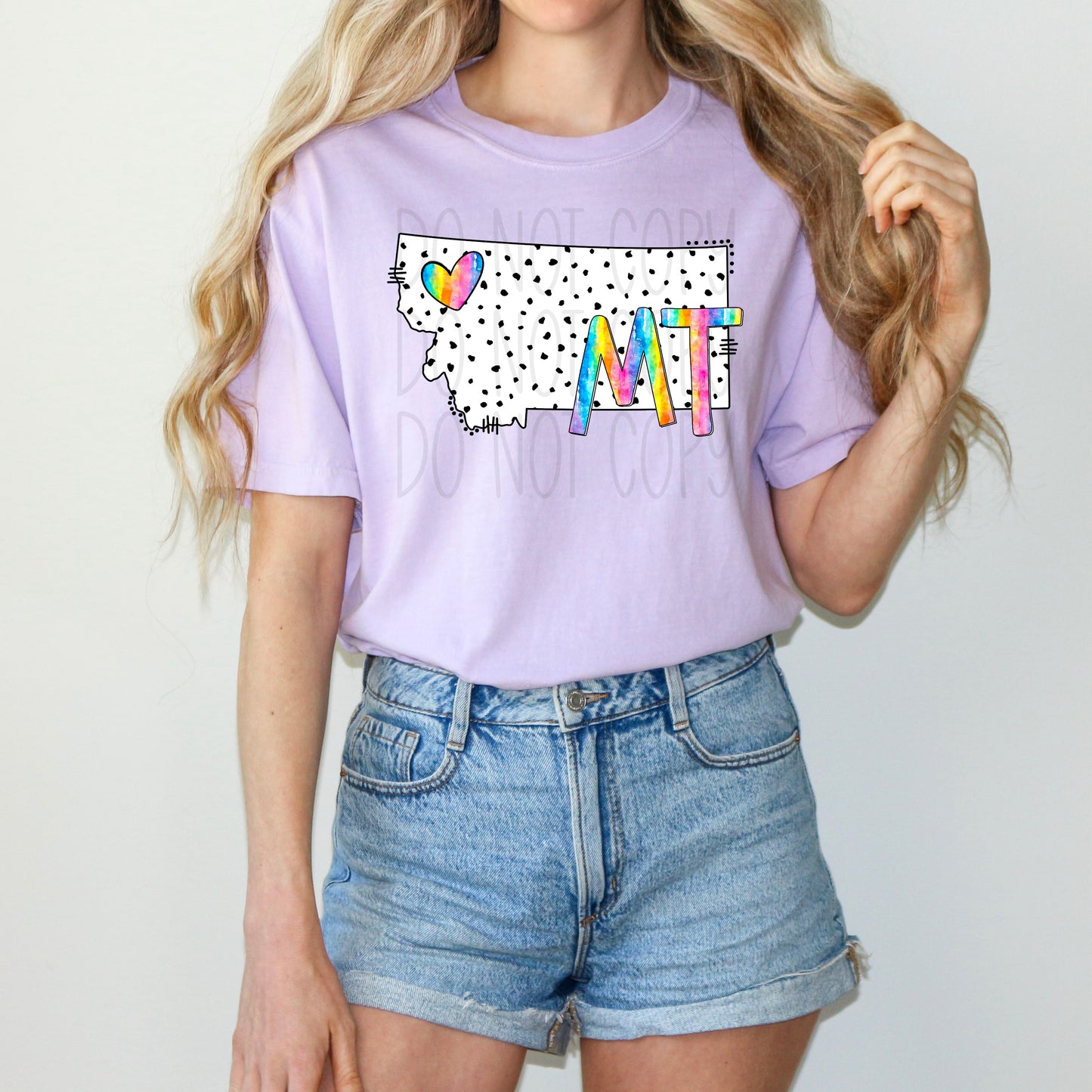 Dalmatian dots state names - pick your state! DTF TRANSFER (TED)