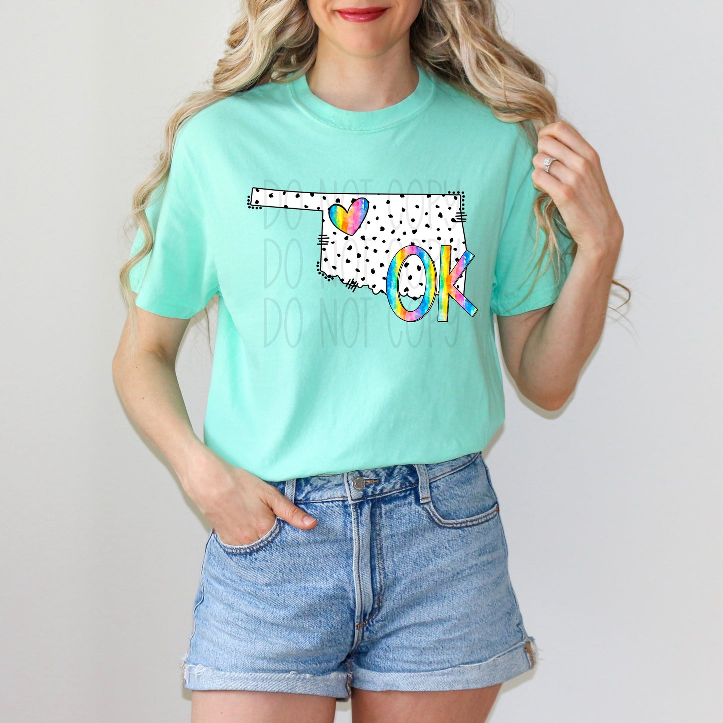 Dalmatian dots state names - pick your state! DTF TRANSFER (TED)