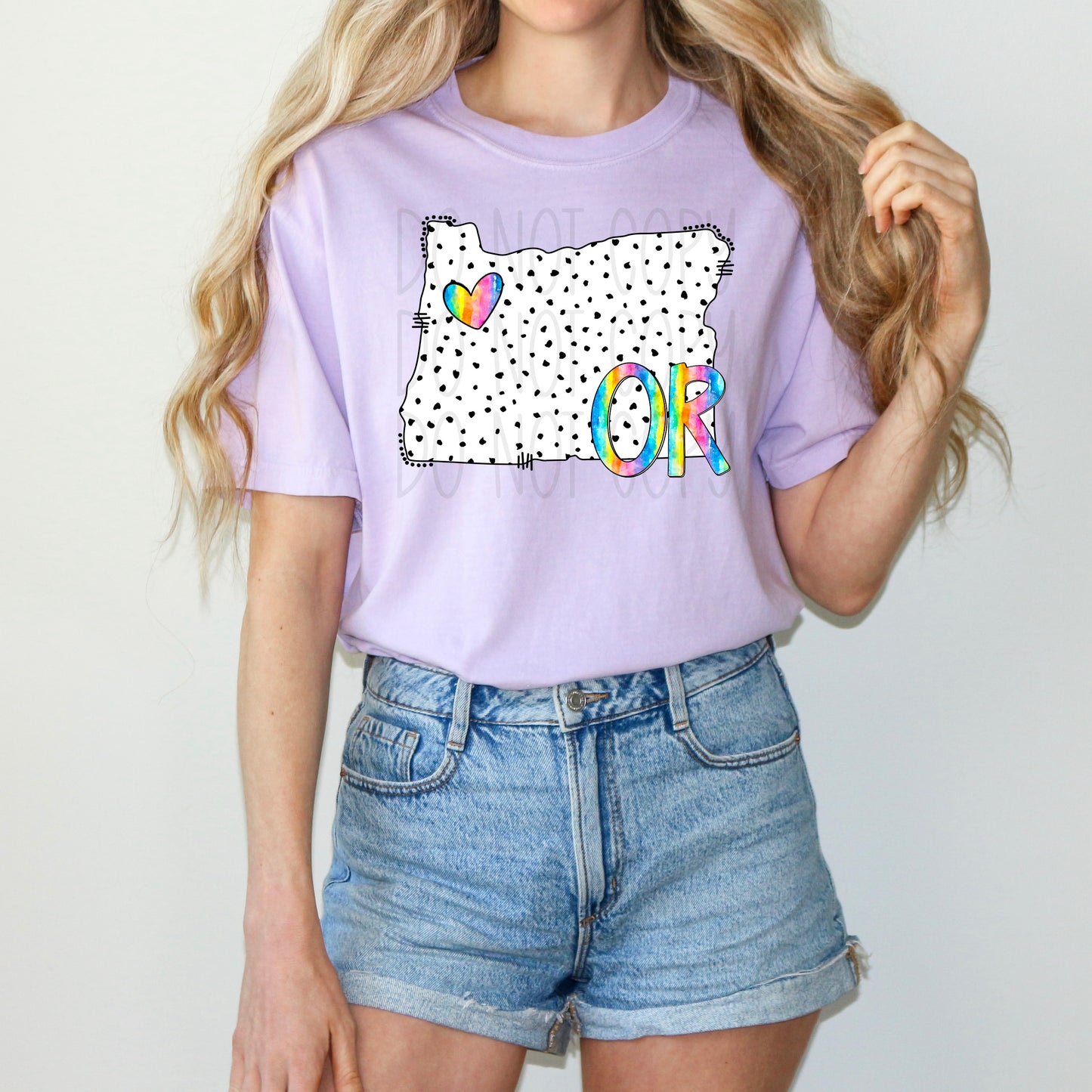 Dalmatian dots state names - pick your state! DTF TRANSFER (TED)