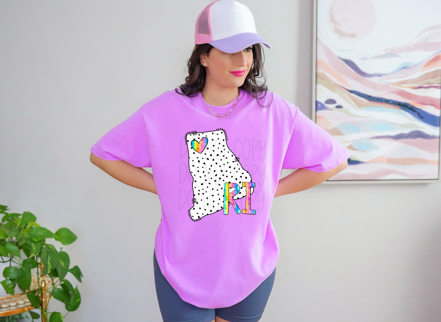 Dalmatian dots state names - pick your state! DTF TRANSFER (TED)