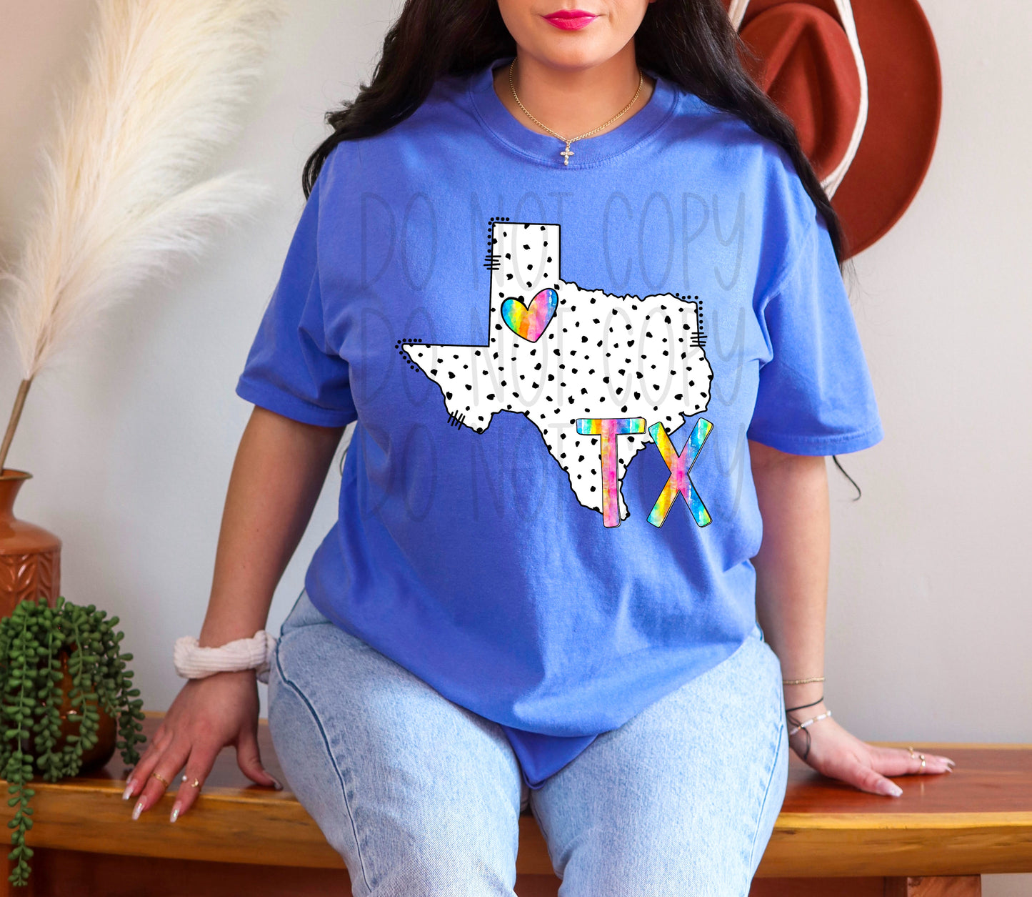 Dalmatian dots state names - pick your state! DTF TRANSFER (TED)